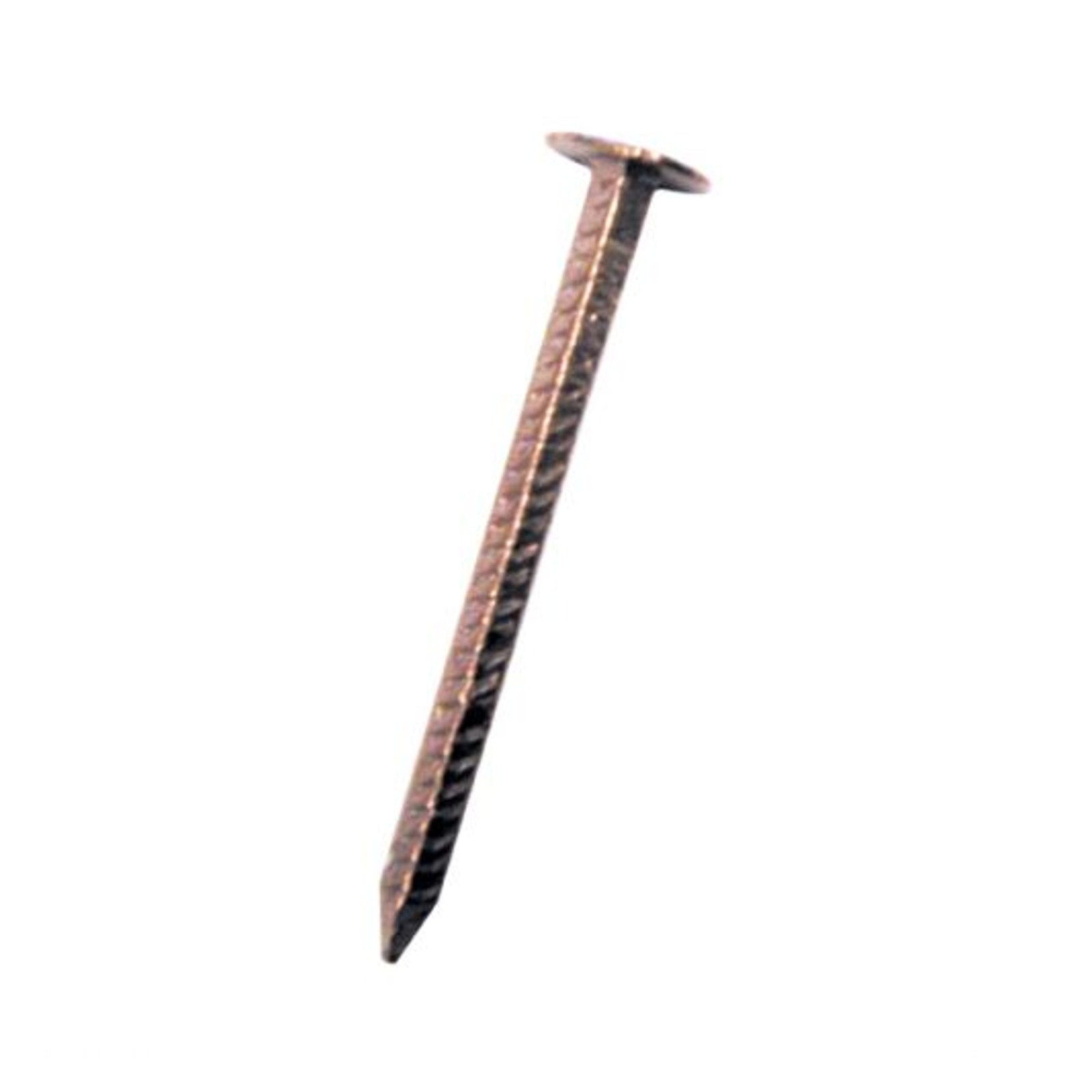 Pointe tête extra large carrée crantée cuivre (TETRA) 30x3,0x3,0 mm seau 5 kg DIMOS - 773203