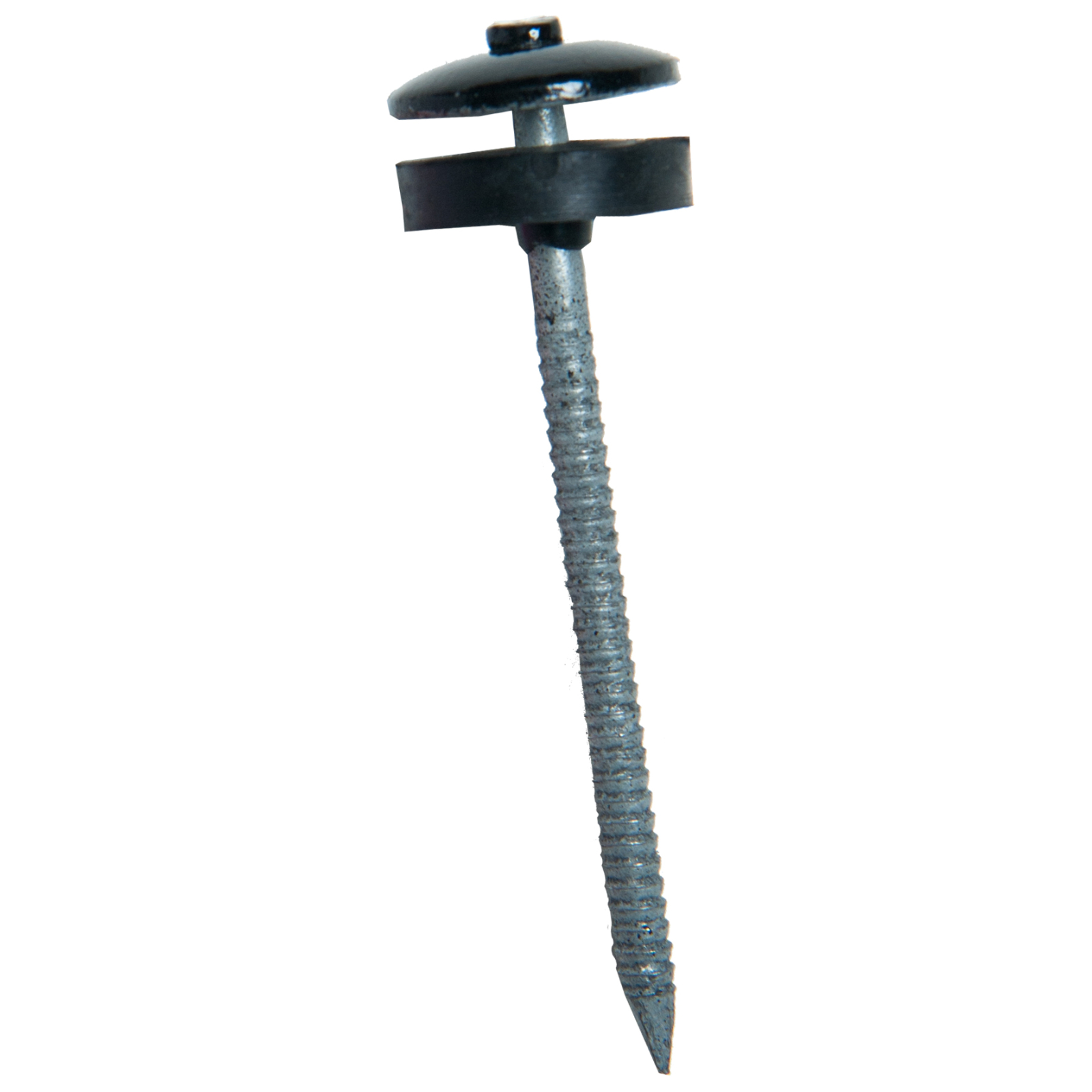 Pointe parapluie noir 65x3,7 mm annelée galva EPDM DIMOS - 774522