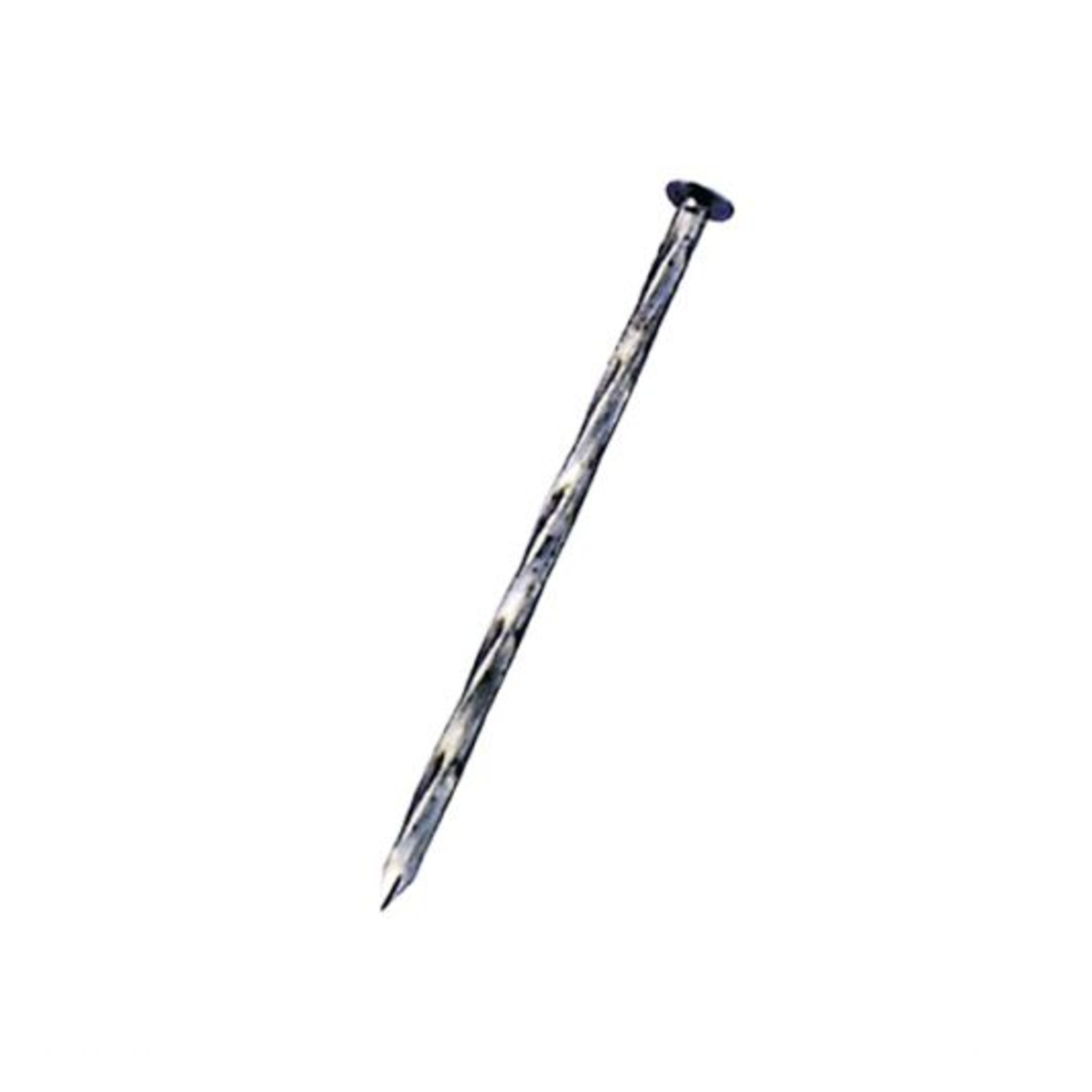 Pointe tête plate torsadée acier clair 110x4.5 mm DIMOS - 780508