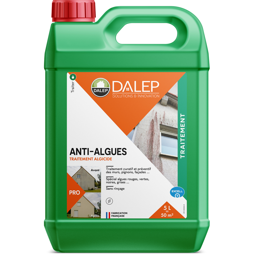 Traitement ANTI-ALGUES Algicide Concentré - Bidon 5 L DALEP - 1.01.0009.03