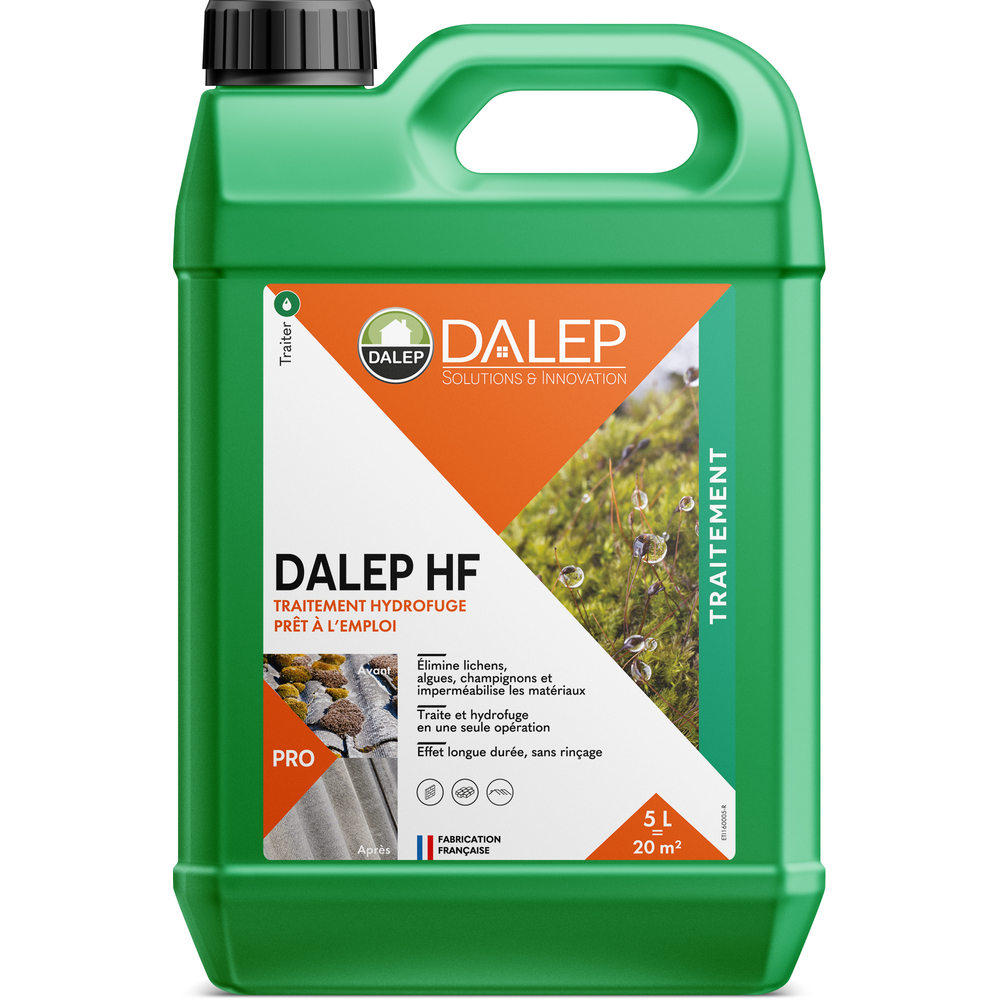 Traitement Fongicide & Hydrofuge DALEP HF Prêt à l'Emploi - Bidon 5 L - 1.01.0010.03