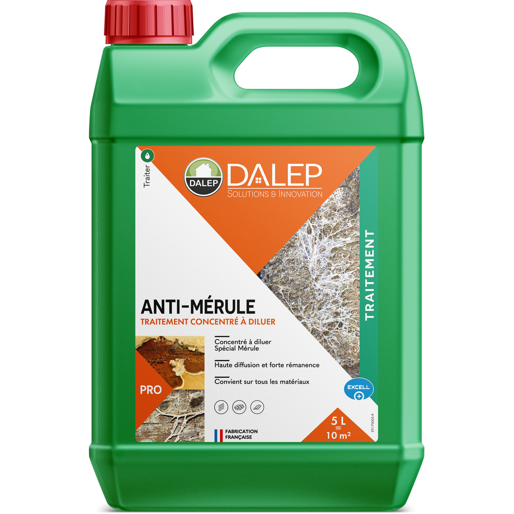Traitement ANTI-MÉRULE Concentré - Bidon 5 L DALEP - 1.01.0011.03