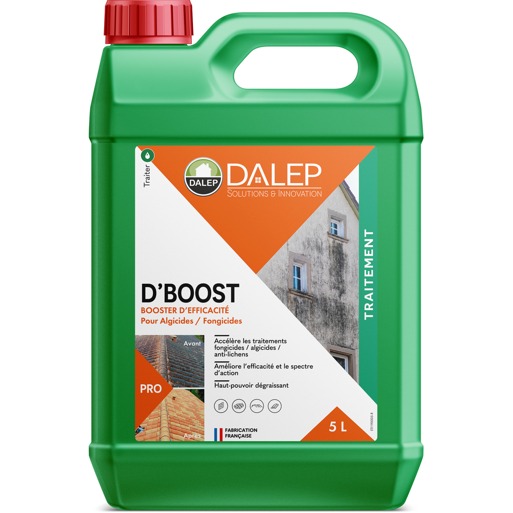 Additif Détergent D'BOOST pour Fongicides et Algicides - Bidon 5 L DALEP - 1.01.0013.03