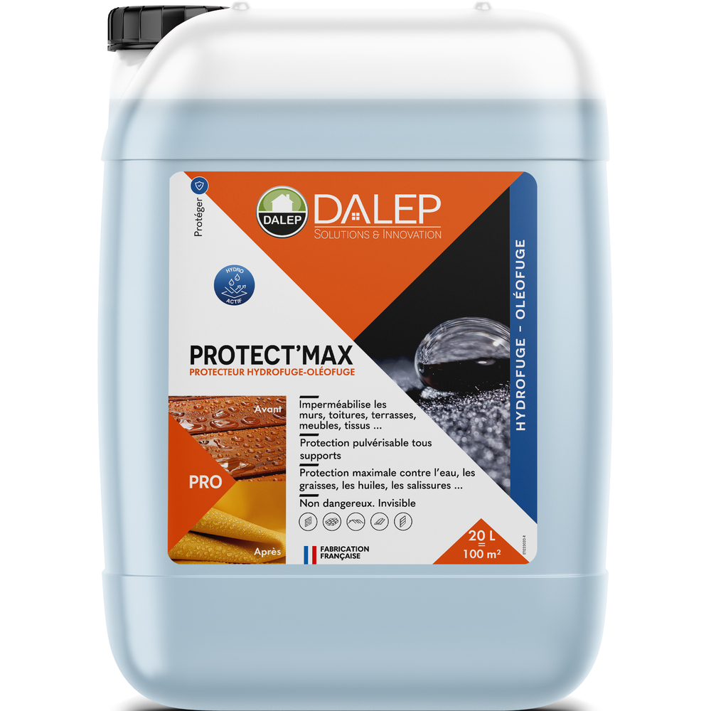 Protecteur PROTECT'MAX Hydrofuge / Oléofuge - Bidon 20 L DALEP - 1.02.0020.06