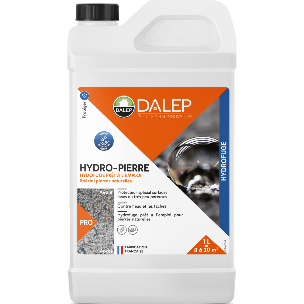 Hydrofuge HYDRO-PIERRE Prêt à l'Emploi - Bidon 1 L DALEP - 1.02.0030.01