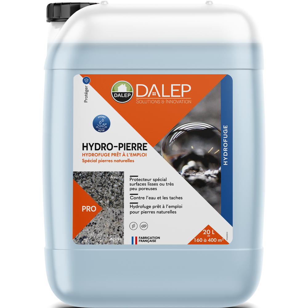 Hydrofuge HYDRO-PIERRE Prêt à l'Emploi - Bidon 20 L DALEP - 1.02.0030.06