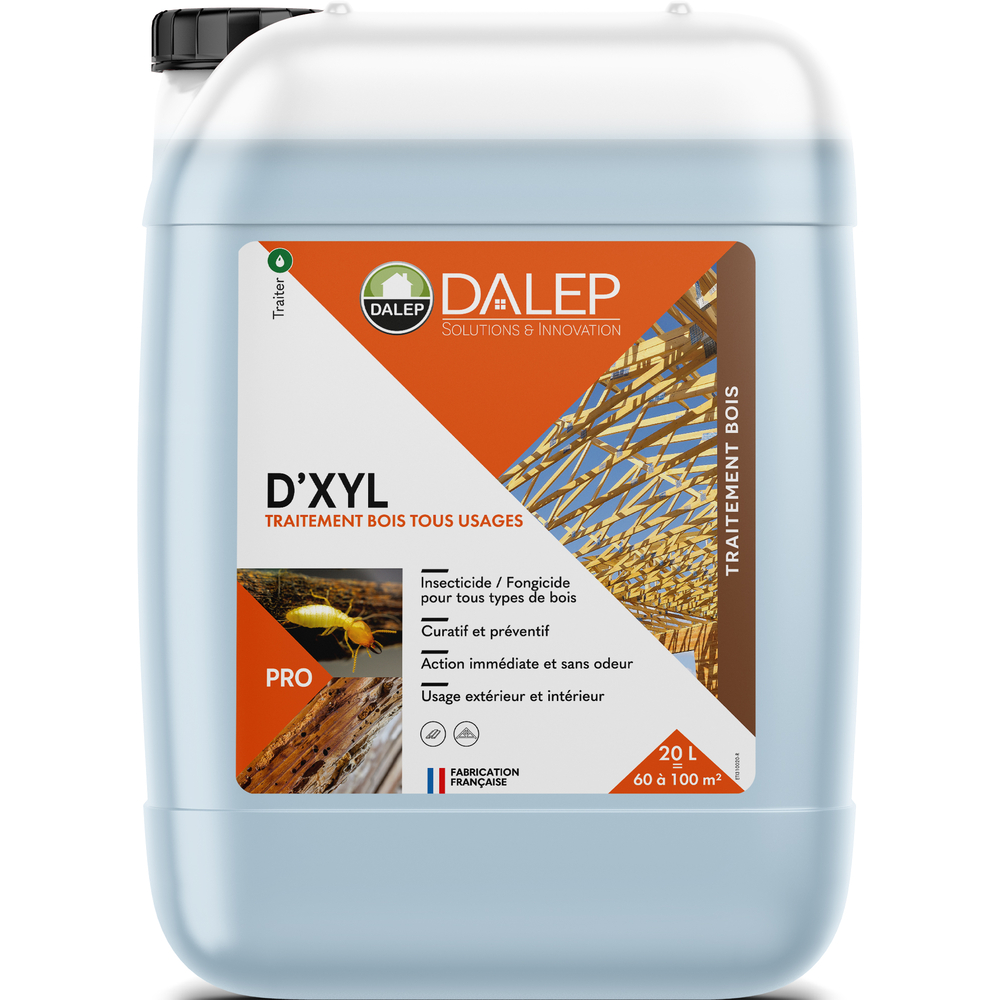Traitement D'XYL Bois Tous Usages - Bidon 20 L DALEP - 1.03.0033.06
