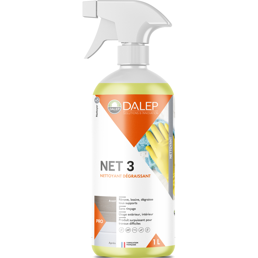 Nettoyant NET 3 Dégraissant - Pulvérisateur 1 L DALEP - 1.04.0043.01