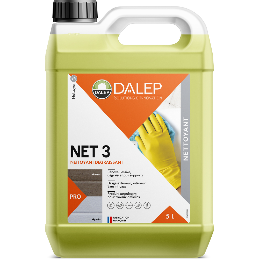 Nettoyant NET 3 Dégraissant - Bidon 5 L DALEP - 1.04.0043.03