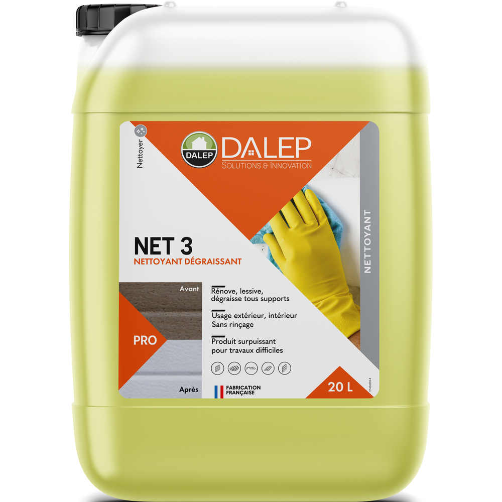 Nettoyant NET 3 Dégraissant - Bidon 20 L DALEP - 1.04.0043.06