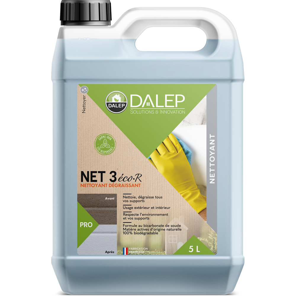 Nettoyant NET 3 éco R Dégraissant - Bidon 5 L DALEP - 1.04.0045.03