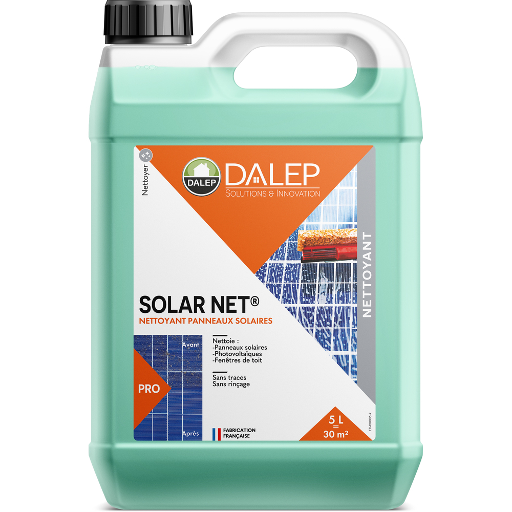 Nettoyant SOLAR NET® Panneaux Solaires - Bidon 5 L DALEP - 1.04.0058.03