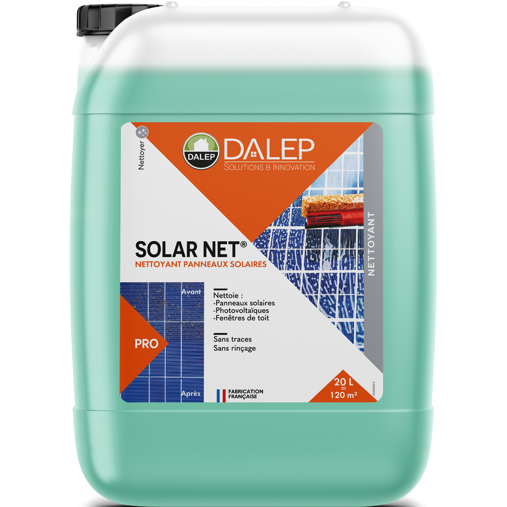 Nettoyant SOLAR NET® Panneaux Solaires - Bidon 20 L DALEP - 1.04.0058.06