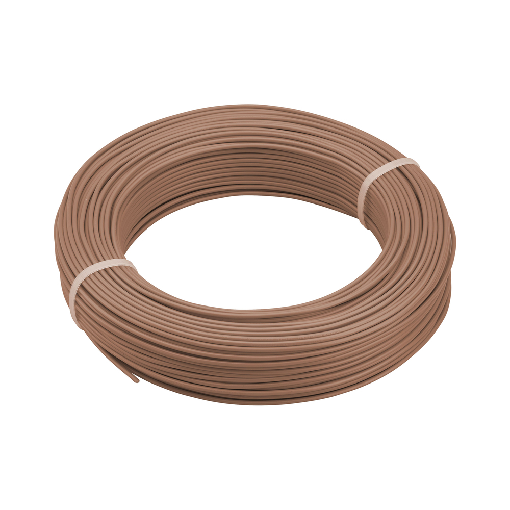 COURONNE DE CABLE HO7V-U 1.5 MM² 100 M MARRON - DEBFLEX - 110006