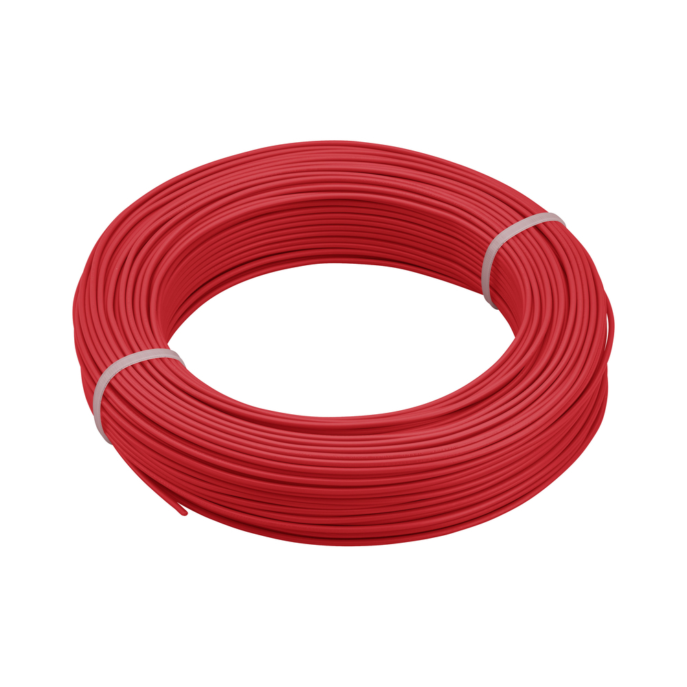 COURONNE DE CABLE HO7V-U 2.5 MM² 100 M ROUGE - DEBFLEX - 111004