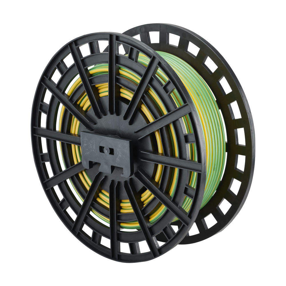 CABLE HO7 V-R 10 MM² JAUNE/VERT 1/2 TOURET DE 100 M - DEBFLEX - 115925