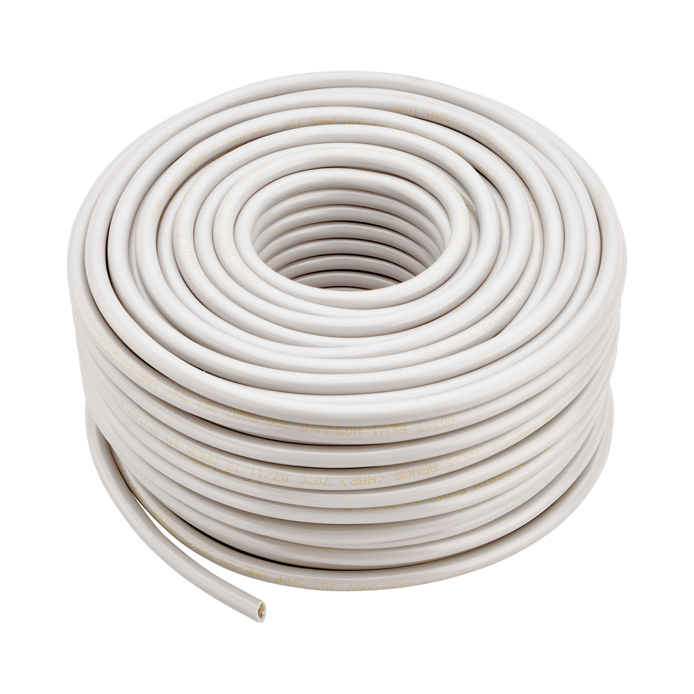 COURONNE DE CABLE HO5VV-F 3G1.5 MM² 50 M BLANC - DEBFLEX - 146511
