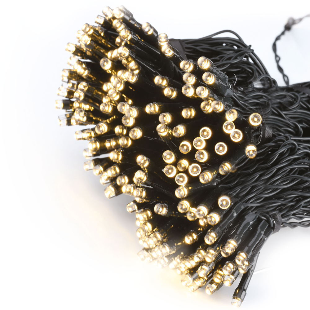 GUIRLANDE RIDEAU BLANC CHAUD 10M ETANCHE IP44 - DEBFLEX - 600607