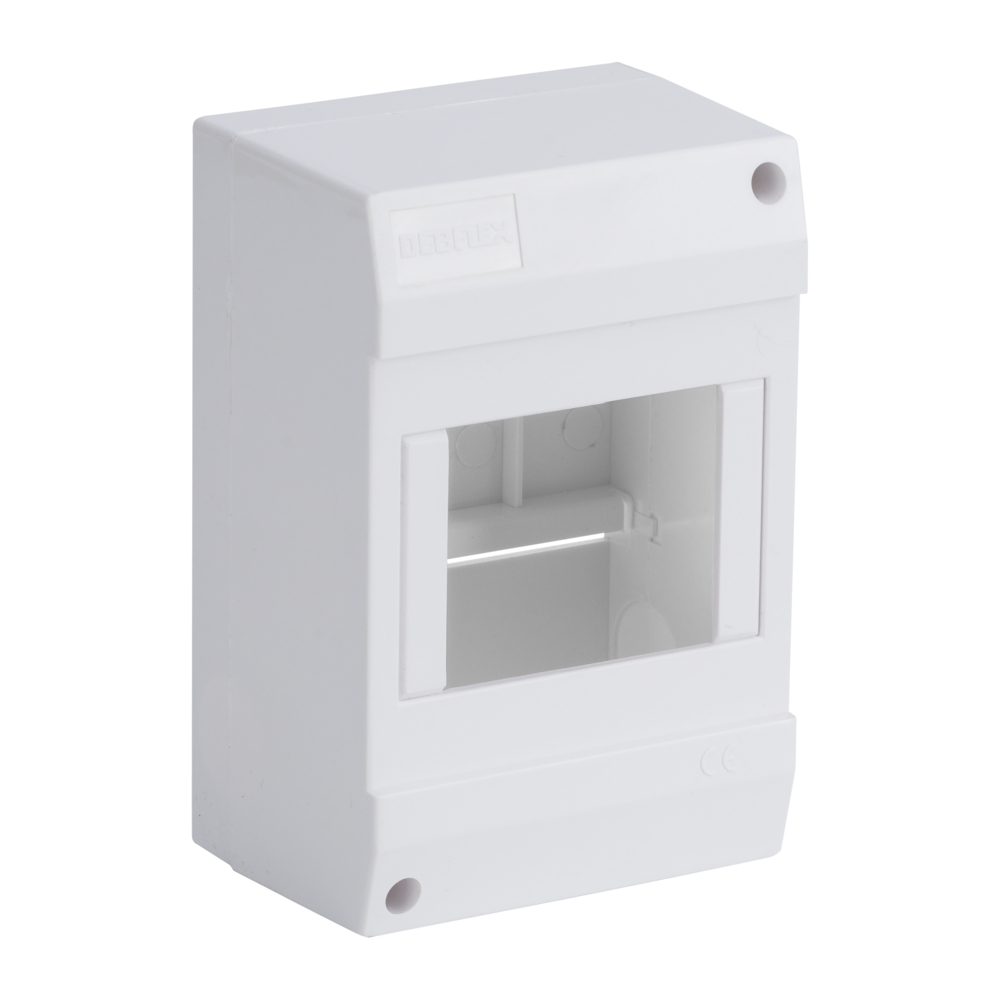 COFFRET VIDE 1 RANGEE 4 MODULES 84X130X63MM - DEBFLEX - 707240
