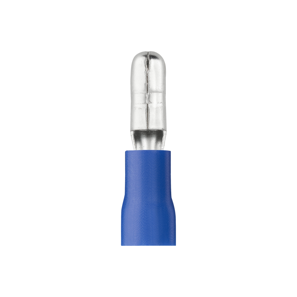 DOUILLE CYLINDRIQUE MALE PRE-ISOLE BLEU SACHET DE 10 - DEBFLEX - 711060