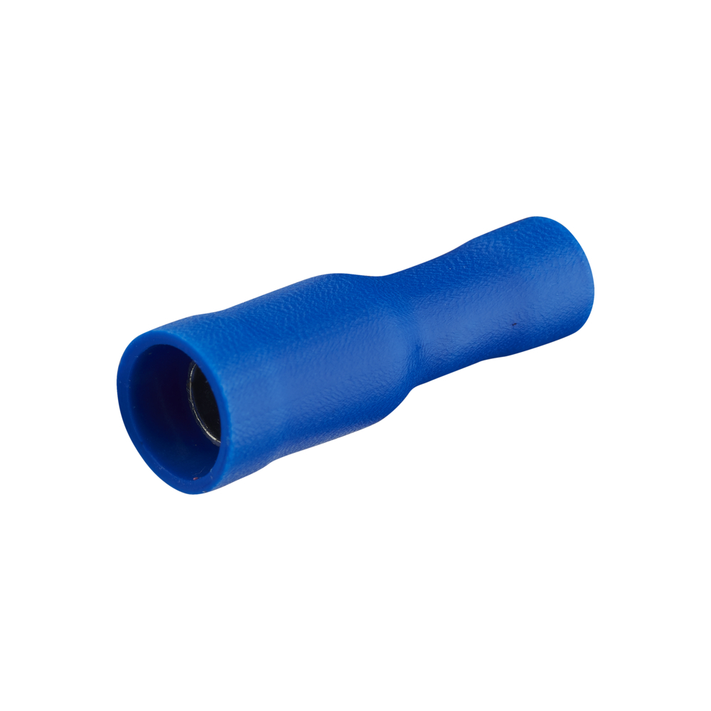 DOUILLE CYLINDRIQUE FEMELLE PRE-ISOLE BLEU SACHET DE 10 - DEBFLEX - 711061