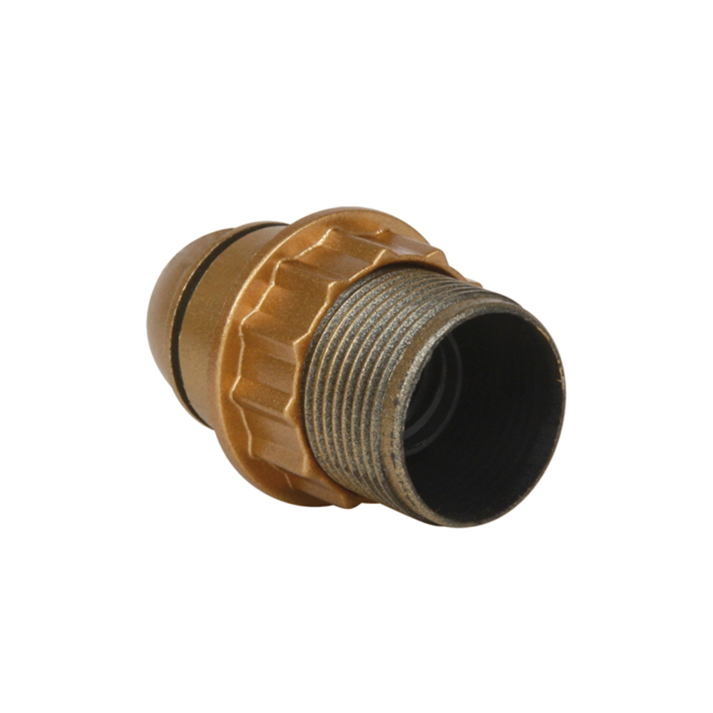 DOUILLE E14 1/2 FILETEE PLASTIQUE OR - DEBFLEX - 712560