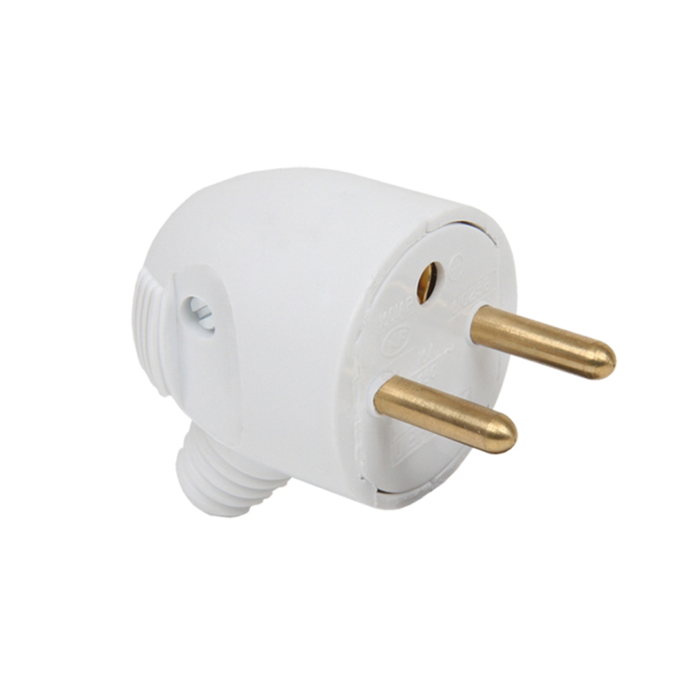 FICHE MALE 2P+T 16A LATERAL PORTEFEUILLE BLANC - DEBFLEX - 713370