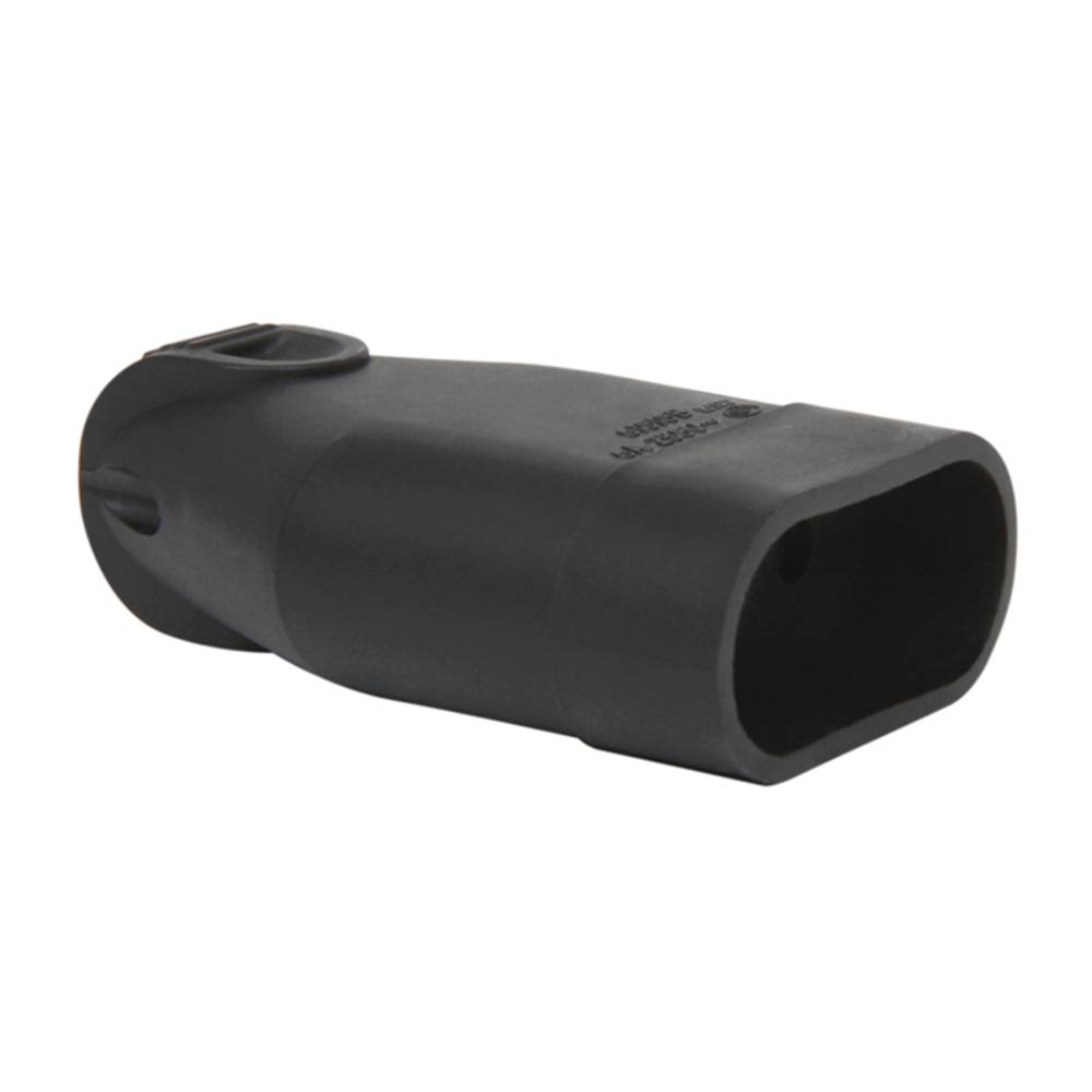 FICHE FEMELLE 2P 6A DROITE A COIFFE NOIR - DEBFLEX - 713470