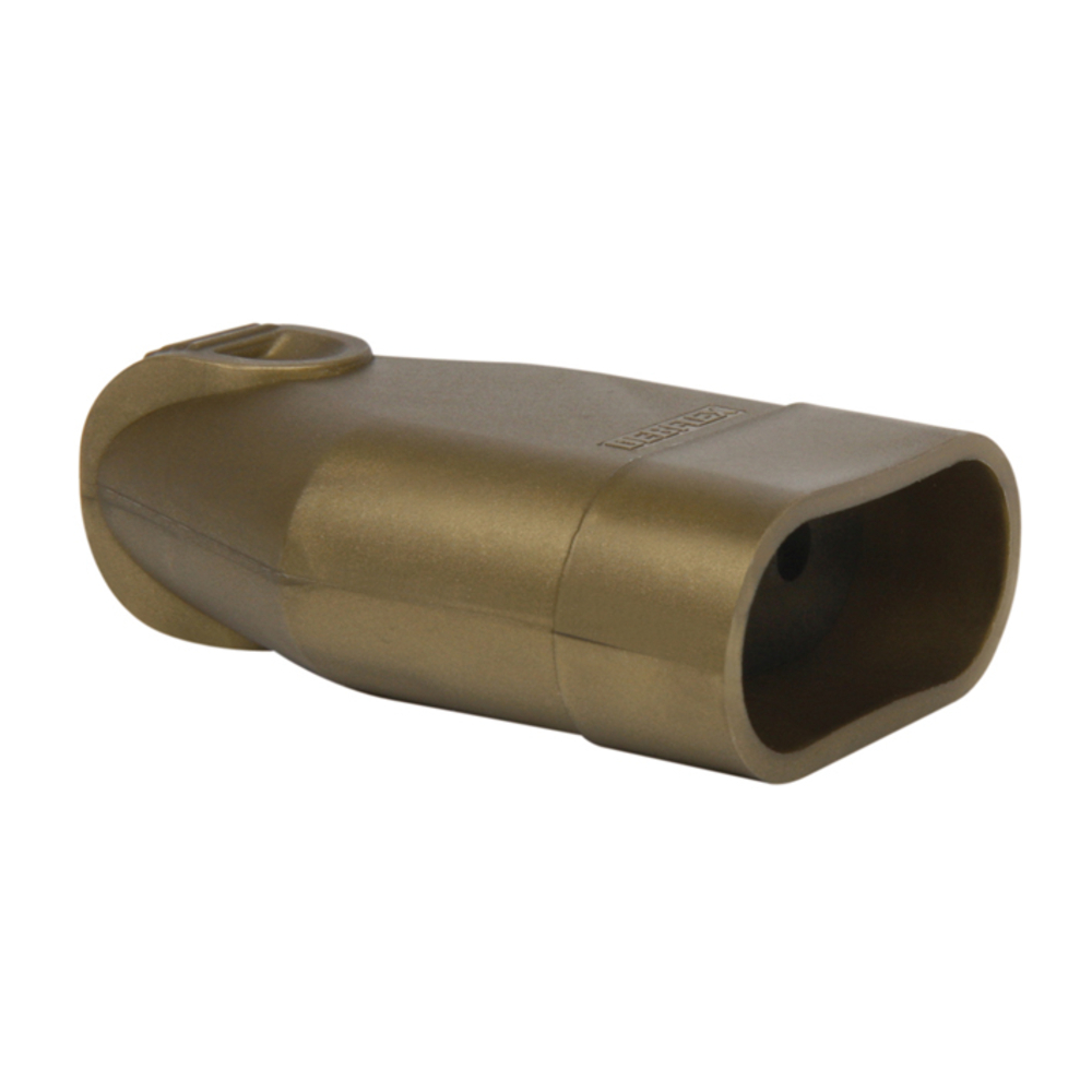 FICHE FEMELLE 2P 6A DROITE A COIFFE OR - DEBFLEX - 713480