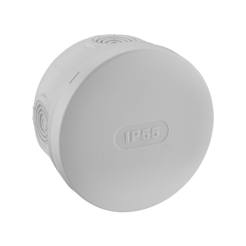 BOITE DE DERIVATION ETANCHE IP55 Ø85/P50 GRIS - DEBFLEX - 718804