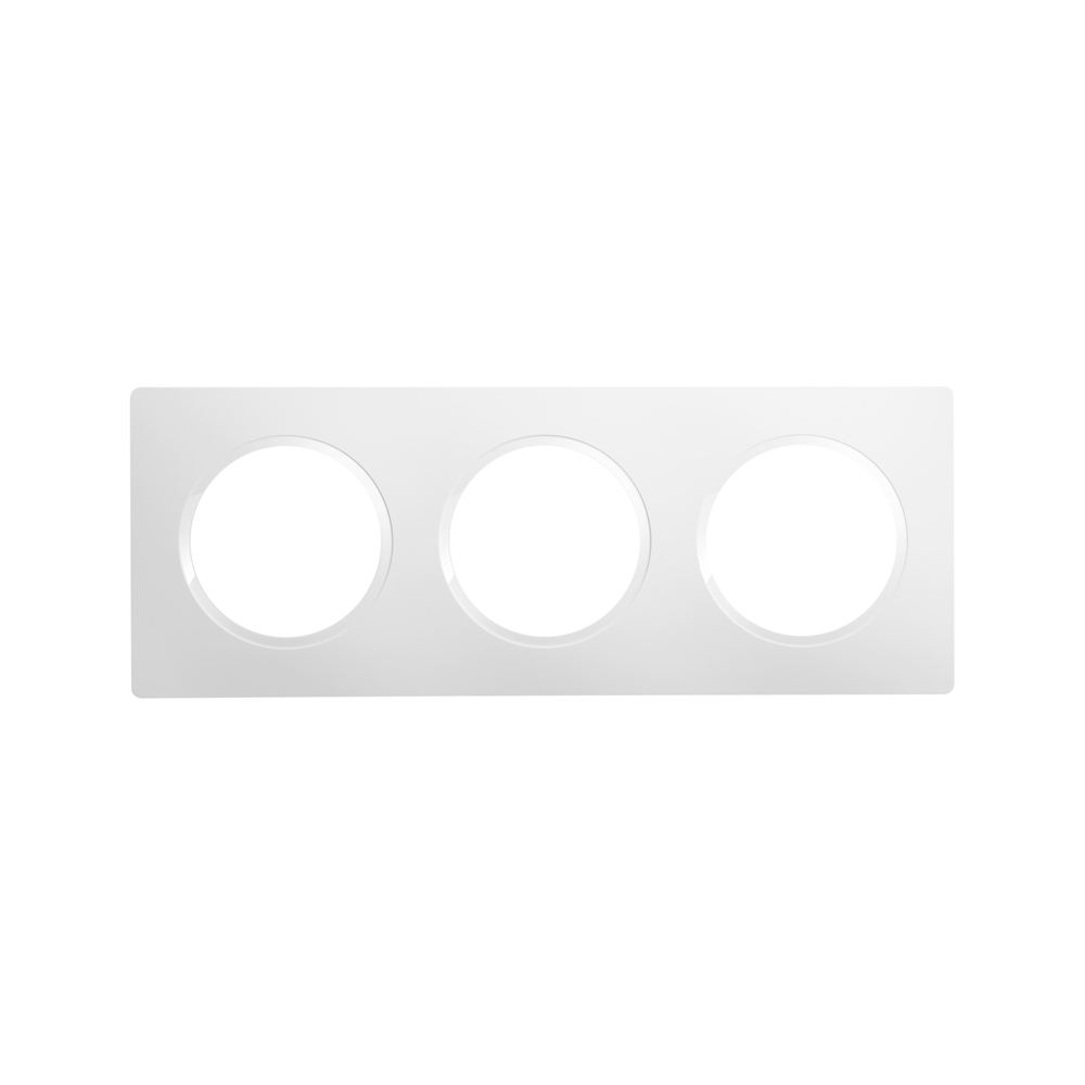 CASUAL EVO PLAQUE DE FINITION 3 POSTES BLANC PUR - DEBFLEX - 749626
