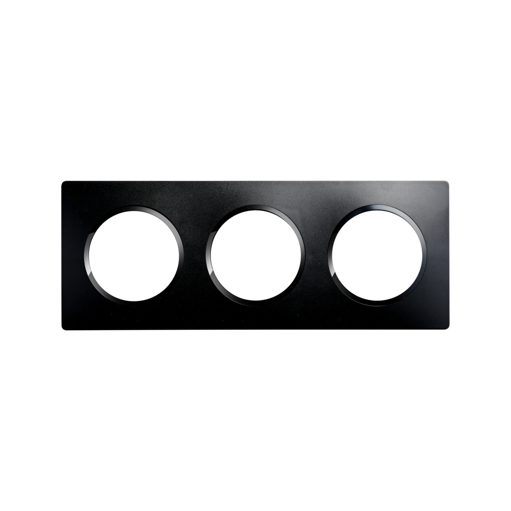 CASUAL EVO PLAQUE DE FINITION 3 POSTES NOIR INTENSE - DEBFLEX - 749627