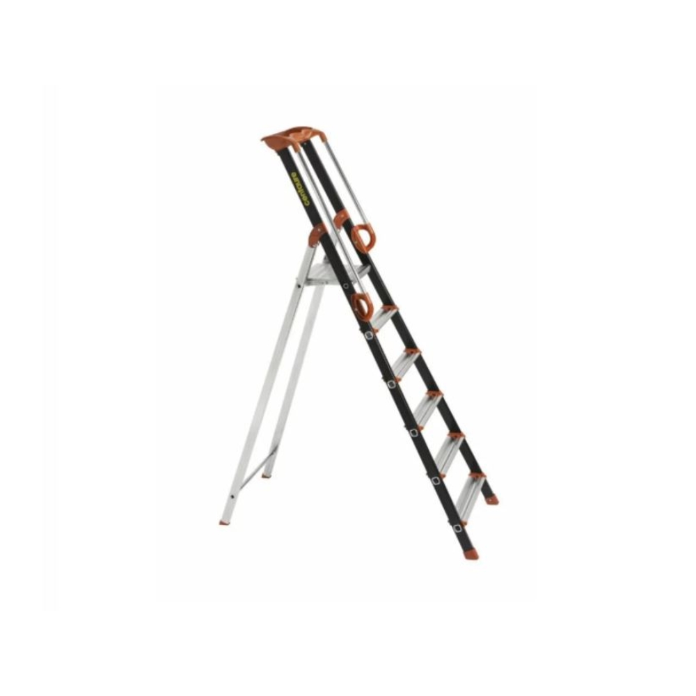 Escabeau alu Pro UP CENTAURE 6 marches serties - hauteur de travail 3,20m - 239206