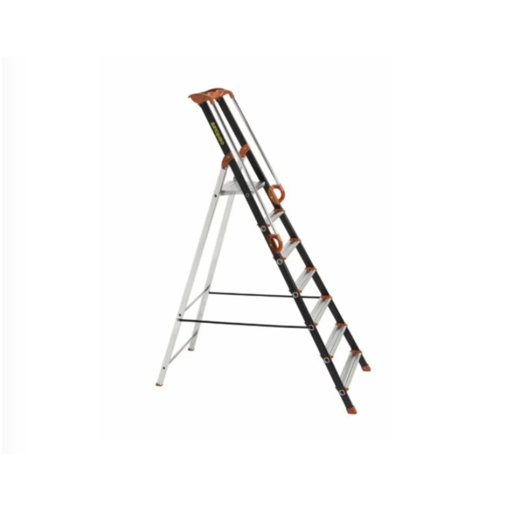 Escabeau alu Pro UP CENTAURE 7 marches serties - hauteur de travail 3,41m - 239207