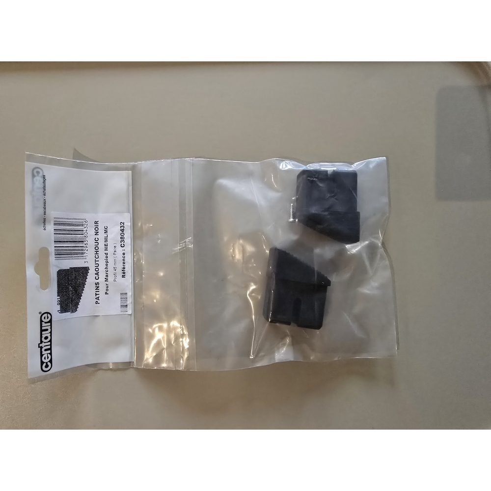 PATIN CAOUTCHOUC NOIR POUR ESCABEAU DUARIB MB - 380432