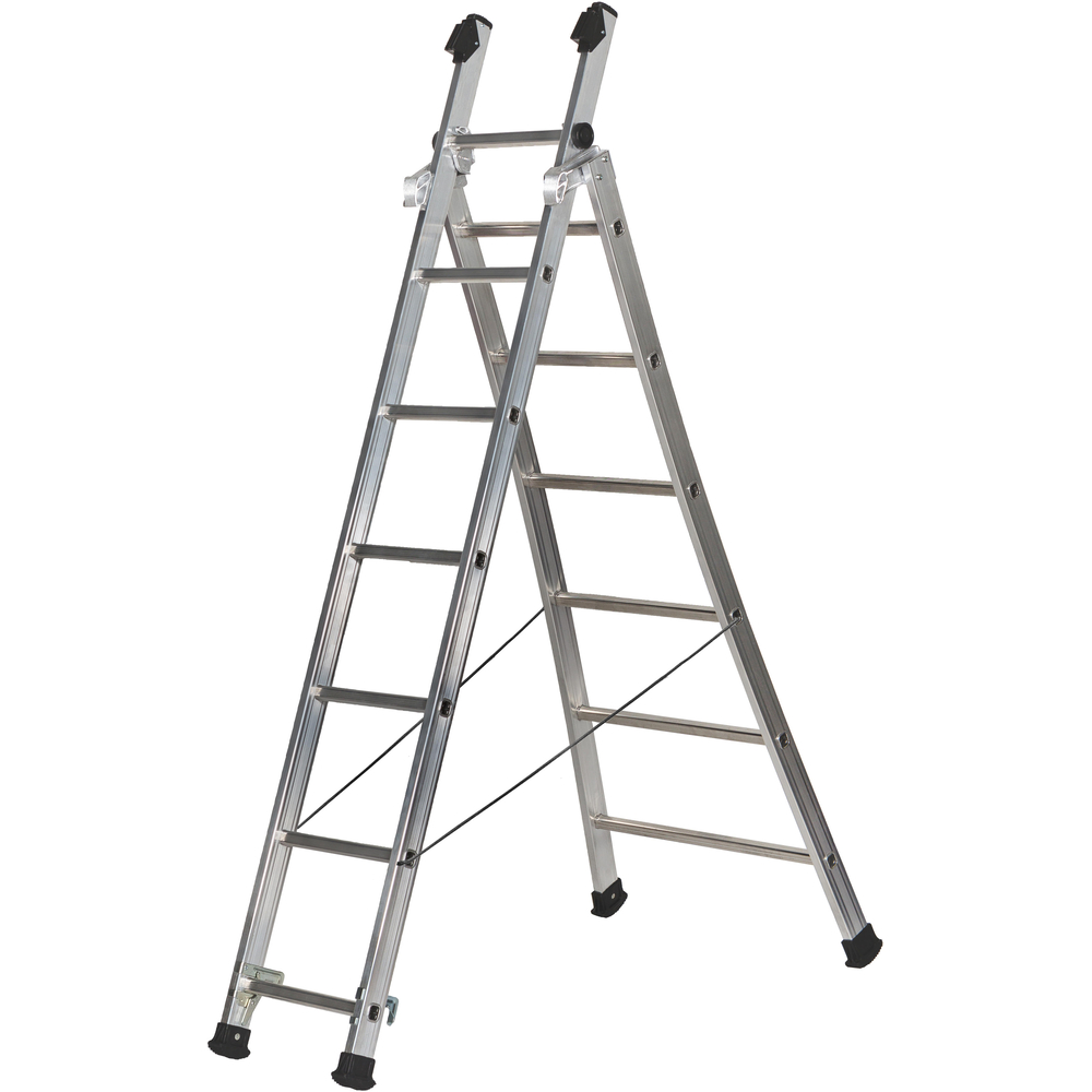 Echelle transformable à base évasée 2 plans DUARIB PRT2 2m50 - 363208