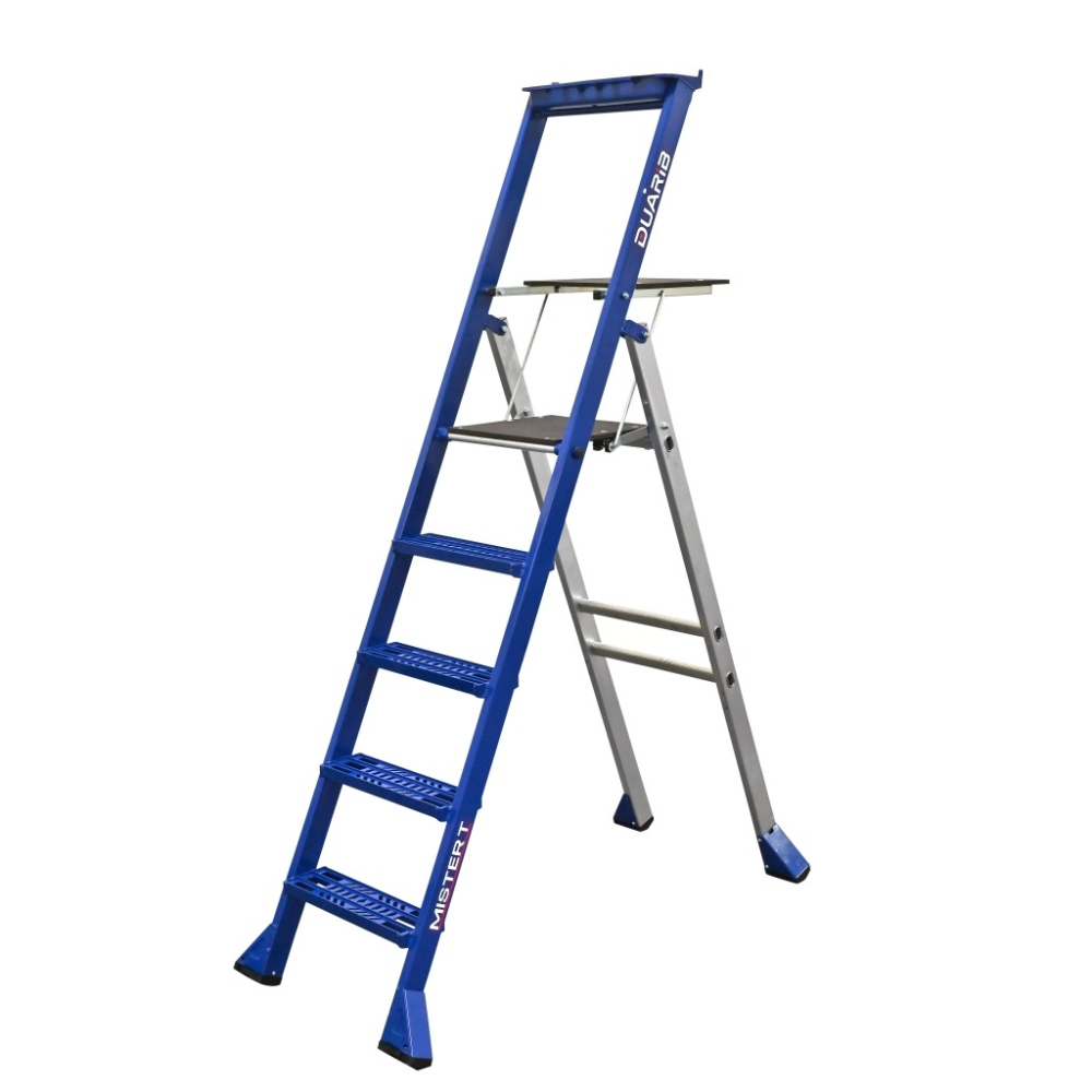 Escabeau 5 marches caillebotis MISTER T Master 3m10 DUARIB 649205