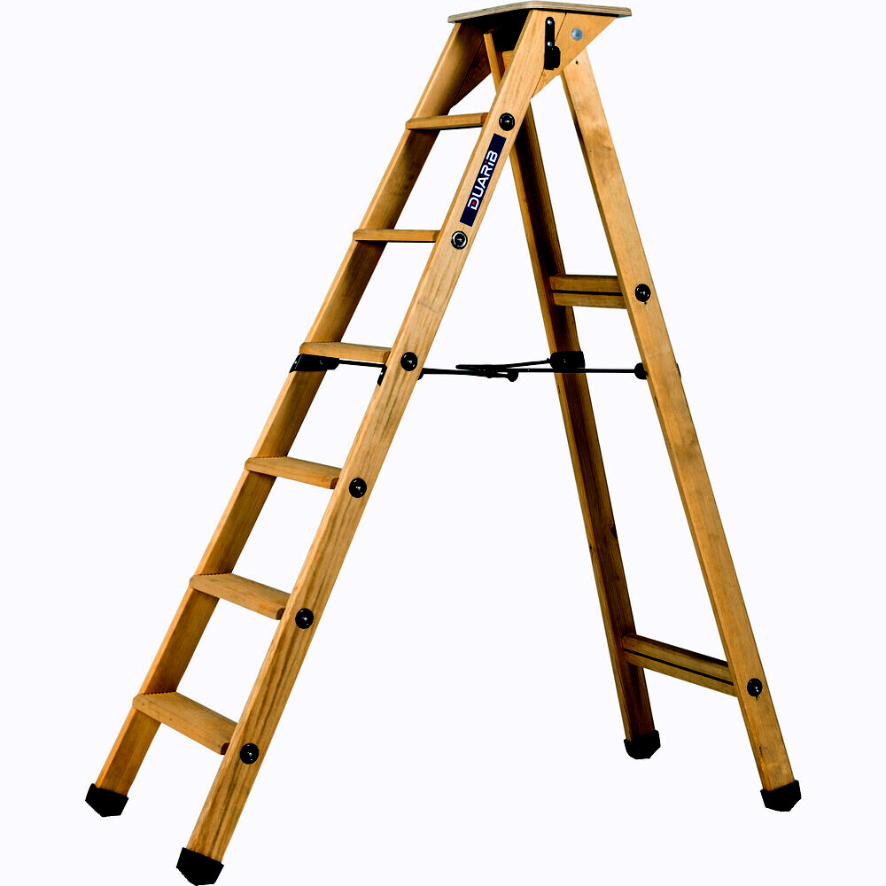 Escabeau bois LYONNAIS 6 marches - DUARIB - 683206