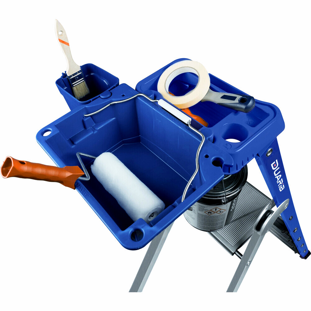 Bac bleu pour peinture 'MINI BAC LOCK-IN' pour escabeau SWING PRO - DUARIB - 692201