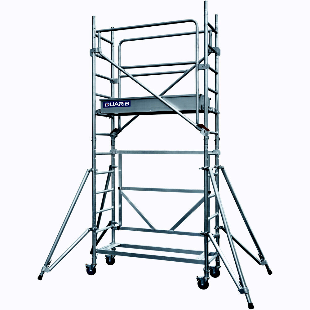 Echafaudage roulant aluminium DUARIB Docker mini 144 hauteur travail 3m30 - 7014011