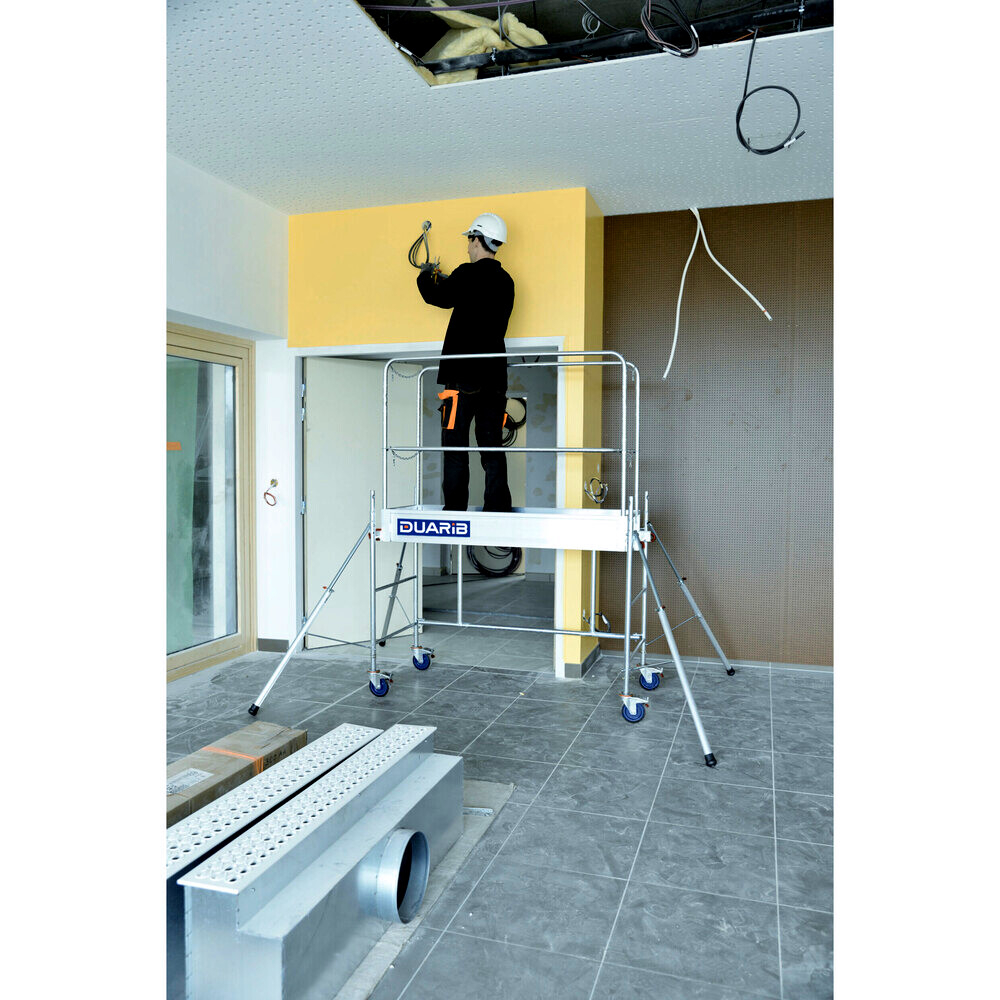 Echafaudage roulant acier Rolly DUARIB hauteur travail 2.90m  - 8015011