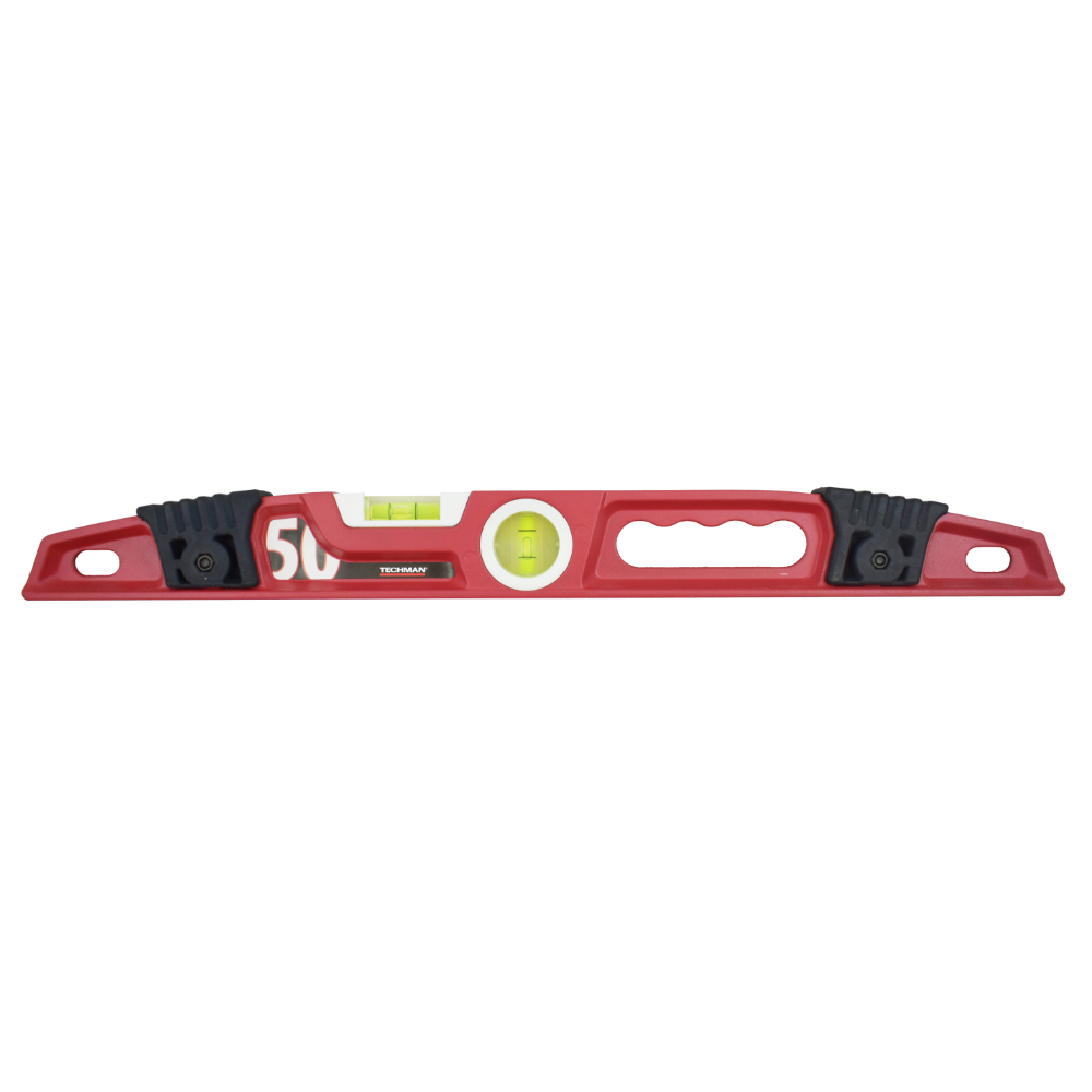 Niveau trapèze 500mm 2 fioles 180° et 90°  - TECHMAN - 0010950
