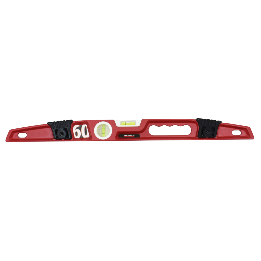 Niveau trapèze 600mm 2 fioles 180° et 90° - TECHMAN - 0010960