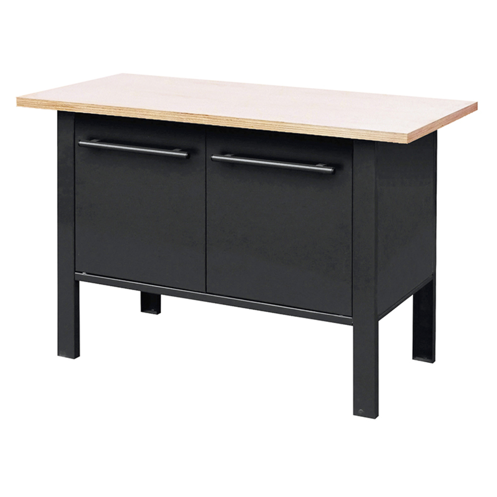 Établi caisson métal 1.20m avec 2 portes - Outifrance - 0018013