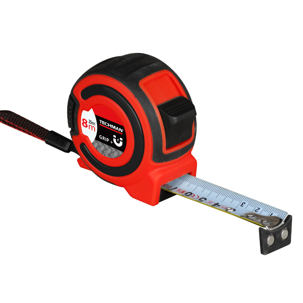Mètre-ruban U-GRIP 8mx25mm - TECHMAN - 4809186