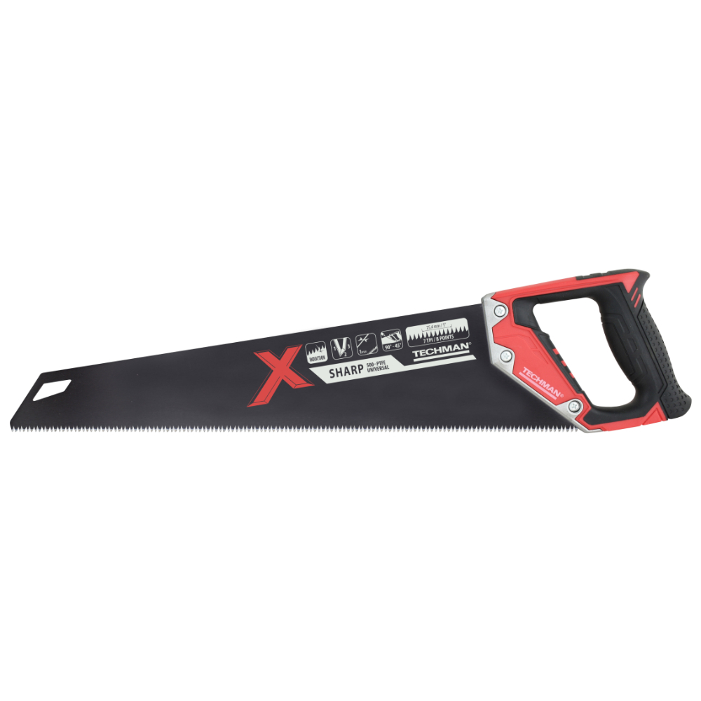 Scie égoïne X-sharp black teflon 500mm - TECHMAN - 8340092