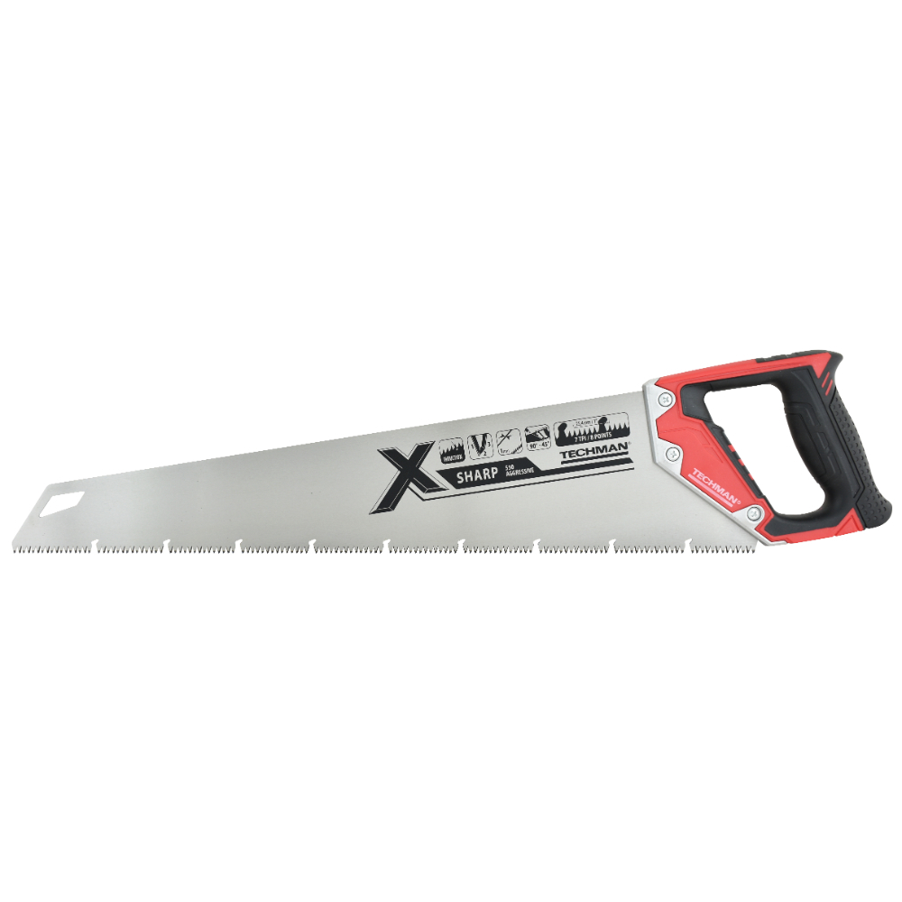 Scie égoïne Xsharp débit/plâtre 550mm - TECHMAN - 8340095