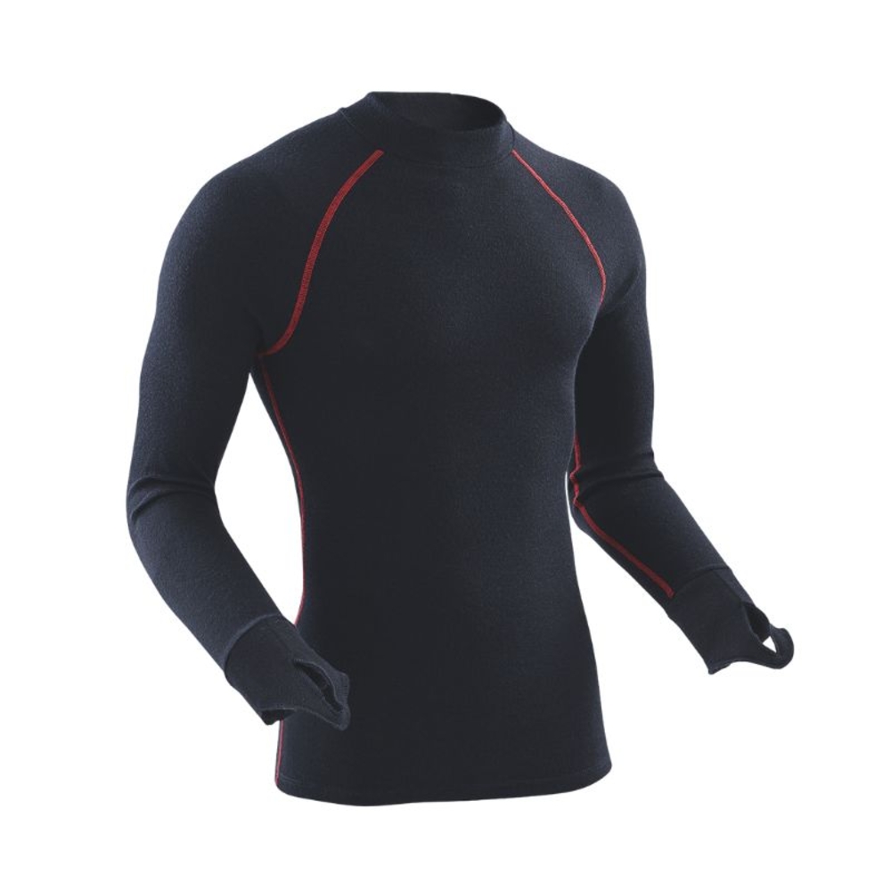 T-SHIRT COL MONTANT NON FEU BLEU GARDE DAMART PRO - 47221