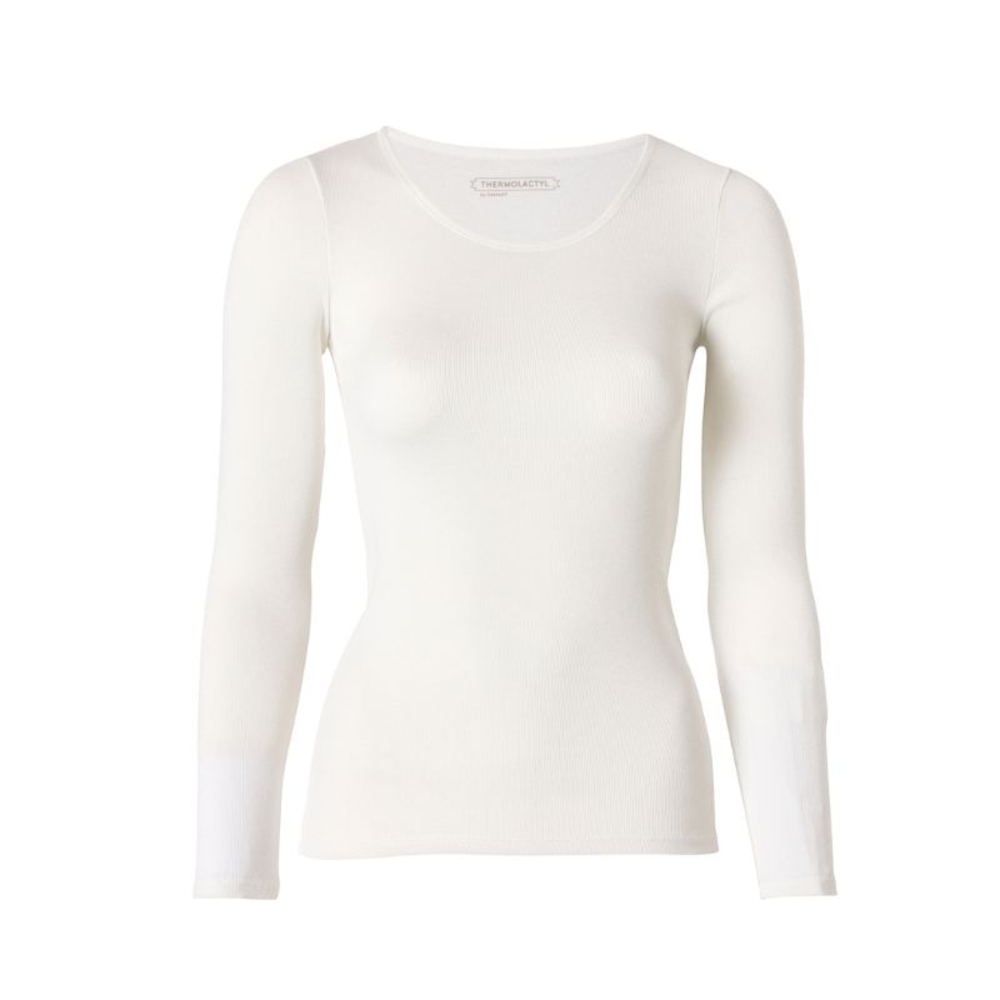 T-SHIRT MANCHES LONGUES FEMME D°3 BLANC DAMART PRO - 54115