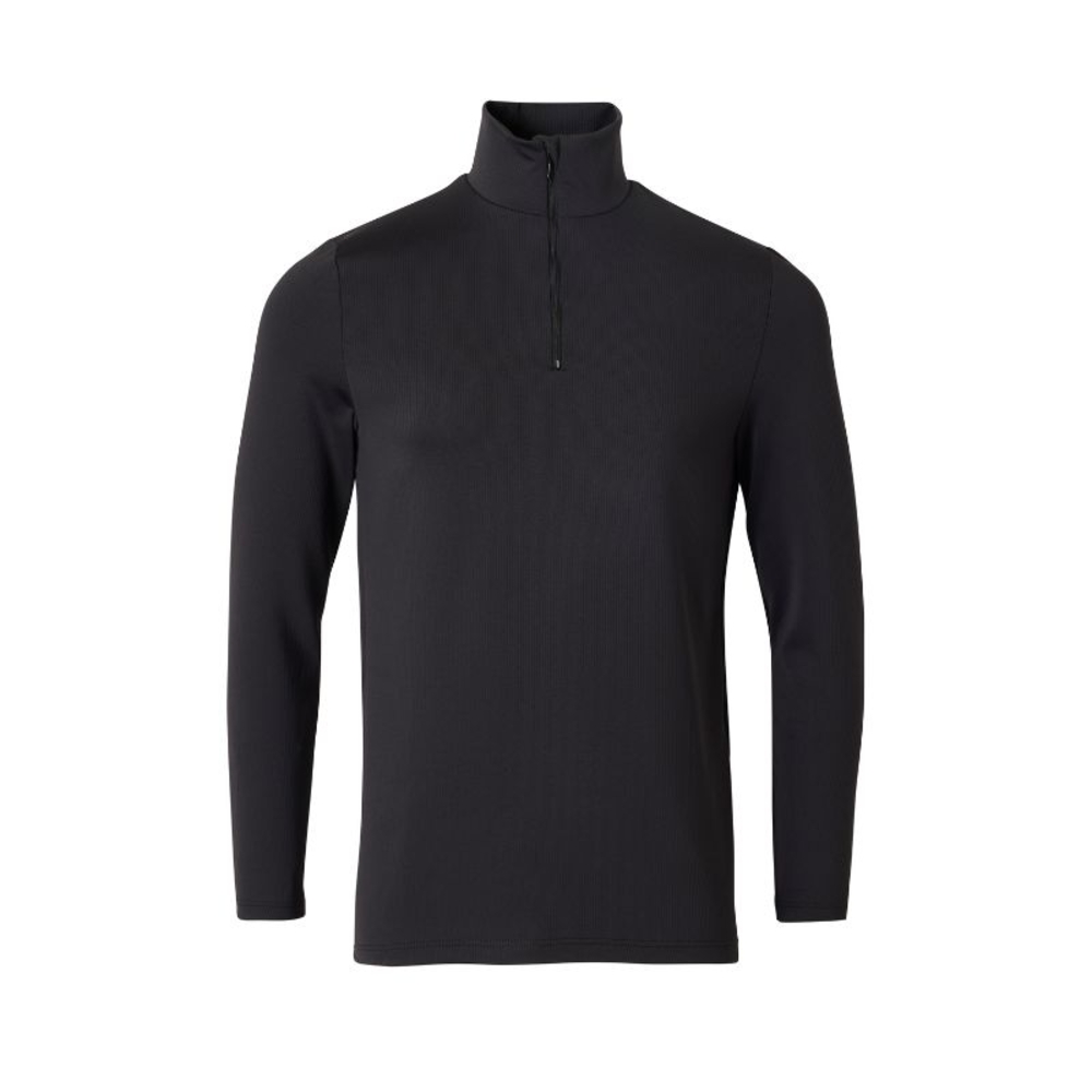 T-SHIRT THERMOLACTYL MANCHES LONGUES COL ZIPPE NOIR DAMART PRO - 83304